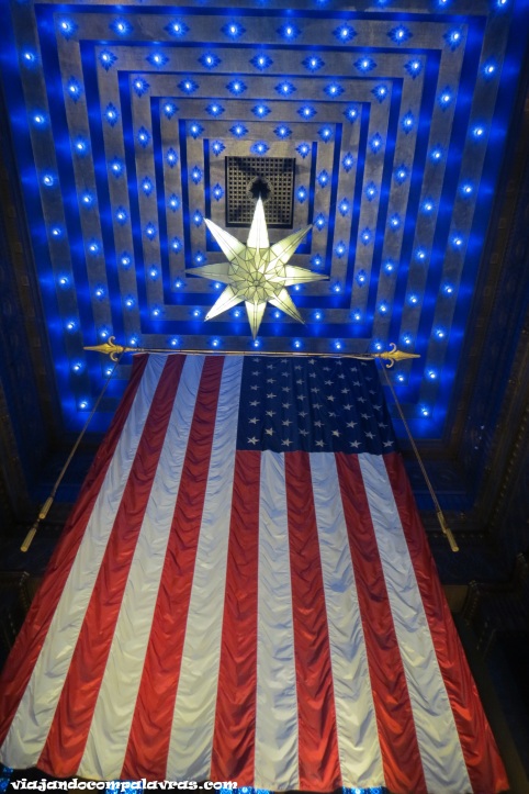 Bandeira EUA no Indiana World War Memorial